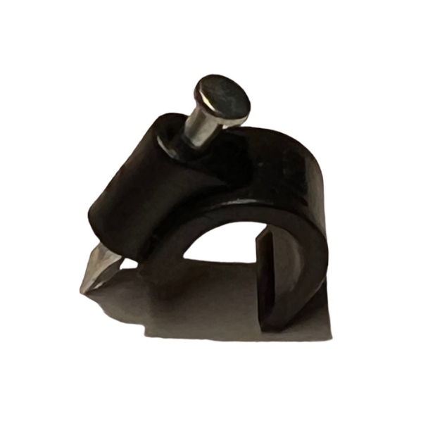 Picture of 1/4" Blk nail clamps-(QTY 25) 